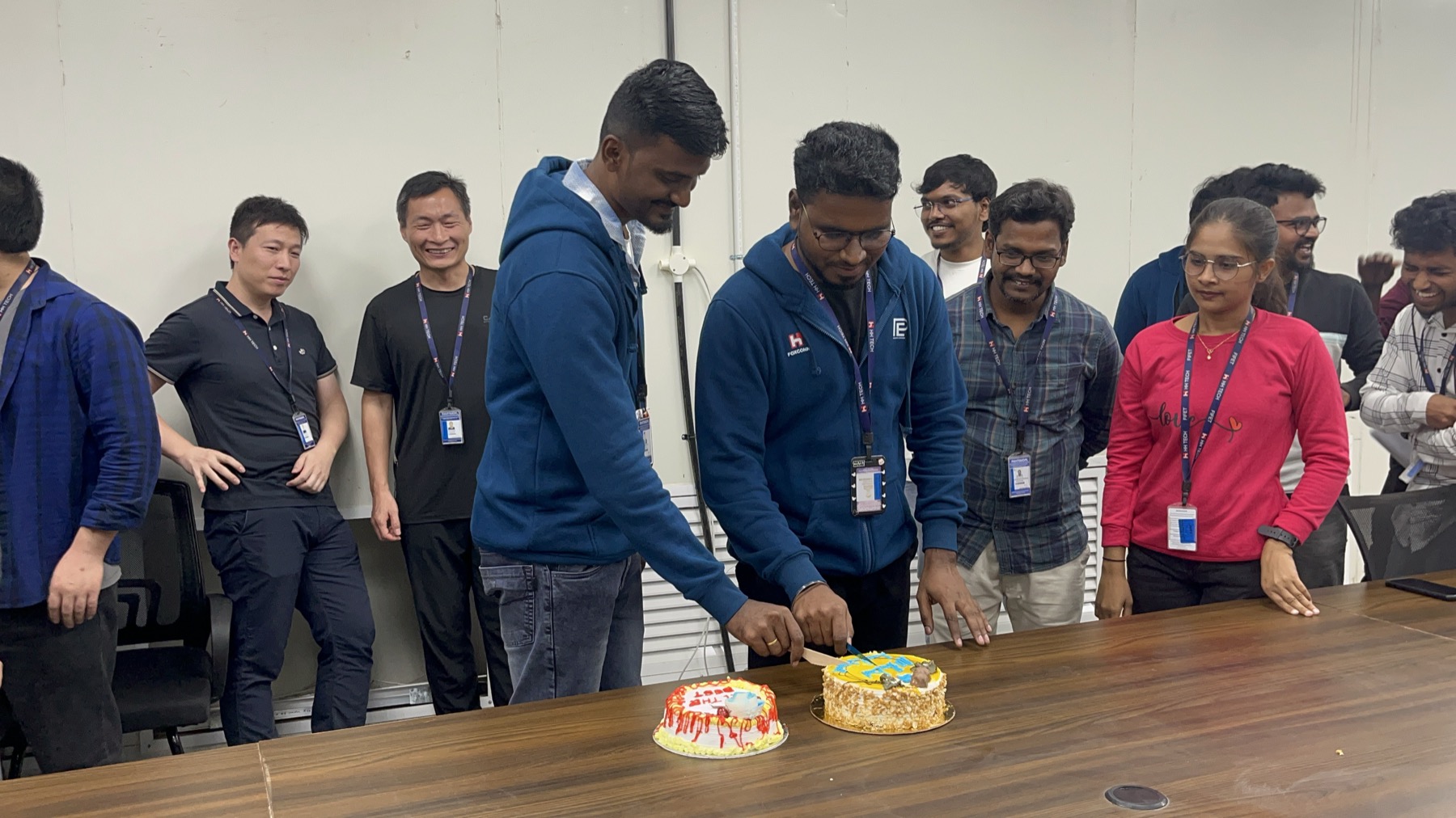 Foxconn team celebration